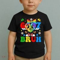 67 Bruh Puzzle Heart Autism Awareness Toddler T-Shirt thumb 2