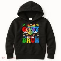 67 Bruh Puzzle Heart Autism Awareness Kids Hoodie thumb 0