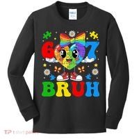 67 Bruh Puzzle Heart Autism Awareness Kids Long Sleeve Shirt thumb 0