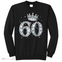 60th Birthday Queen Wo diamond crown 60 Year Old Gifts Sweatshirt thumb 0