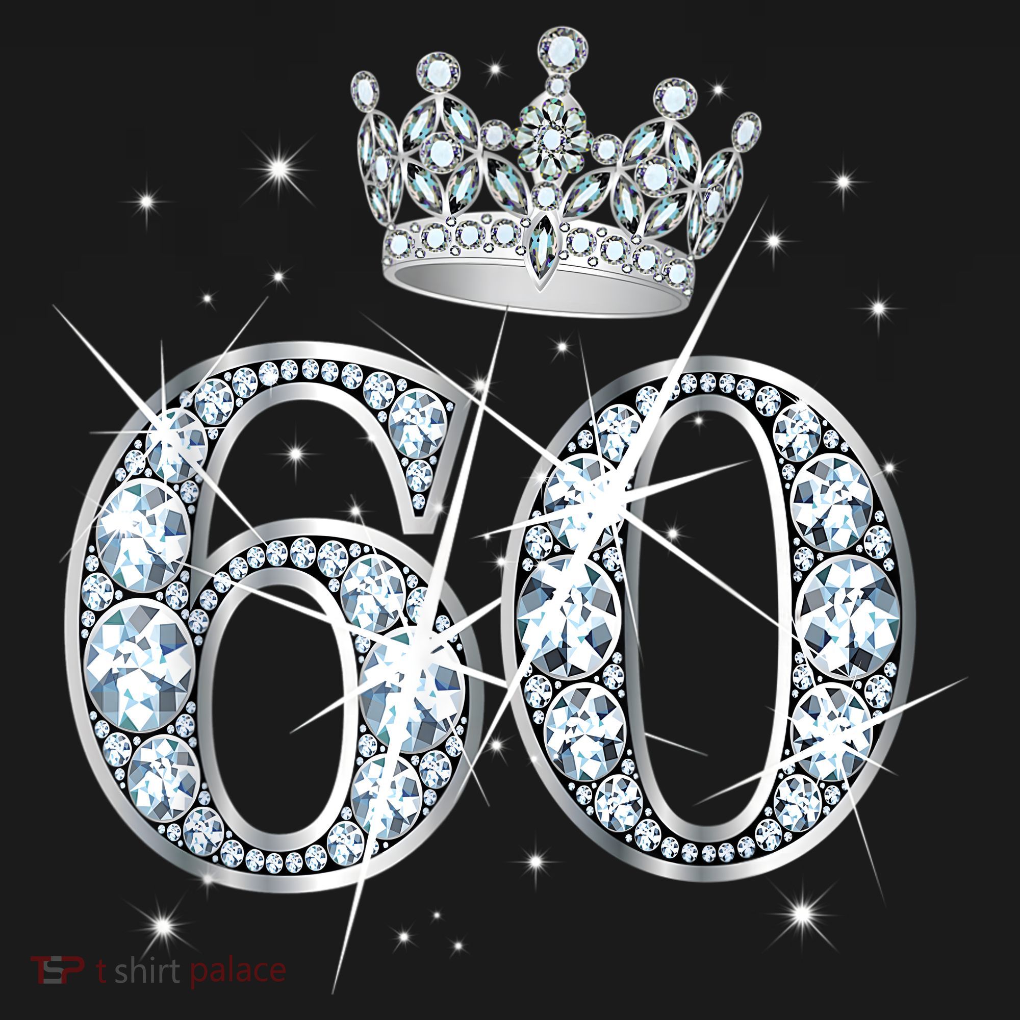 60th Birthday Queen Wo diamond crown 60 Year Old Gifts Sweatshirt