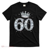 60th Birthday Queen Wo diamond crown 60 Year Old Gifts T-Shirt thumb 0