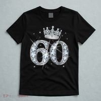 60th Birthday Queen Wo diamond crown 60 Year Old Gifts T-Shirt thumb 5