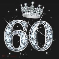 60th Birthday Queen Wo diamond crown 60 Year Old Gifts T-Shirt thumb 7