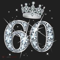 60th Birthday Queen Wo diamond crown 60 Year Old Gifts Beanie thumb 2