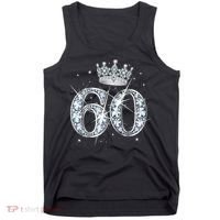 60th Birthday Queen Wo diamond crown 60 Year Old Gifts Tank Top thumb 0