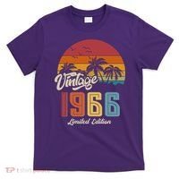 60th Birthday Retro Vintage 1966 Tropical Palm Trees T-Shirt thumb 0