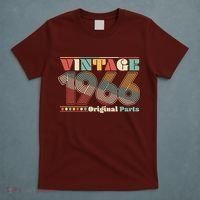 60th Birthday Retro Style Vintage 1966 Original Parts T-Shirt thumb 5