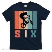 6th Birthday Retro Bmx Bicycle Bike Boy 6 Years Old T-Shirt thumb 0