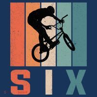 6th Birthday Retro Bmx Bicycle Bike Boy 6 Years Old Women's Hoodie thumb 2