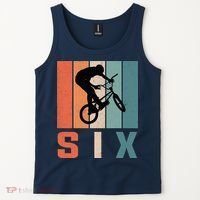 6th Birthday Retro Bmx Bicycle Bike Boy 6 Years Old Tank Top thumb 2