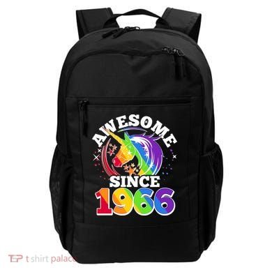 60th Birthday Rainbow Unicorn Awesome Since 1966 Backpack