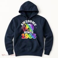 60th Birthday Rainbow Unicorn Awesome Since 1966 Hoodie thumb 0