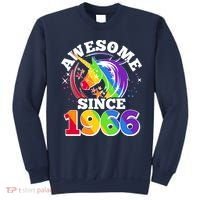 60th Birthday Rainbow Unicorn Awesome Since 1966 Sweatshirt thumb 0