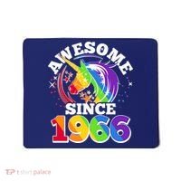 60th Birthday Rainbow Unicorn Awesome Since 1966 Mousepad thumb 0