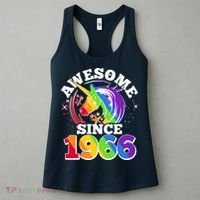 60th Birthday Rainbow Unicorn Awesome Since 1966 Women's Tank Top thumb 3