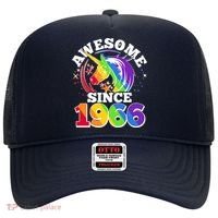 60th Birthday Rainbow Unicorn Awesome Since 1966 Hat thumb 0