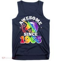 60th Birthday Rainbow Unicorn Awesome Since 1966 Tank Top thumb 0