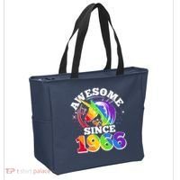 60th Birthday Rainbow Unicorn Awesome Since 1966 Tote Bag thumb 2