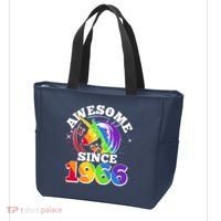 60th Birthday Rainbow Unicorn Awesome Since 1966 Tote Bag thumb 3