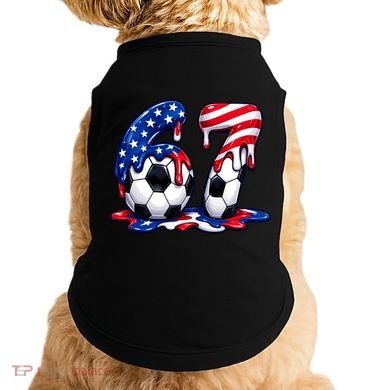 67th Birthday Soccer 6-7 Meme Six Seven Doggie Tank
