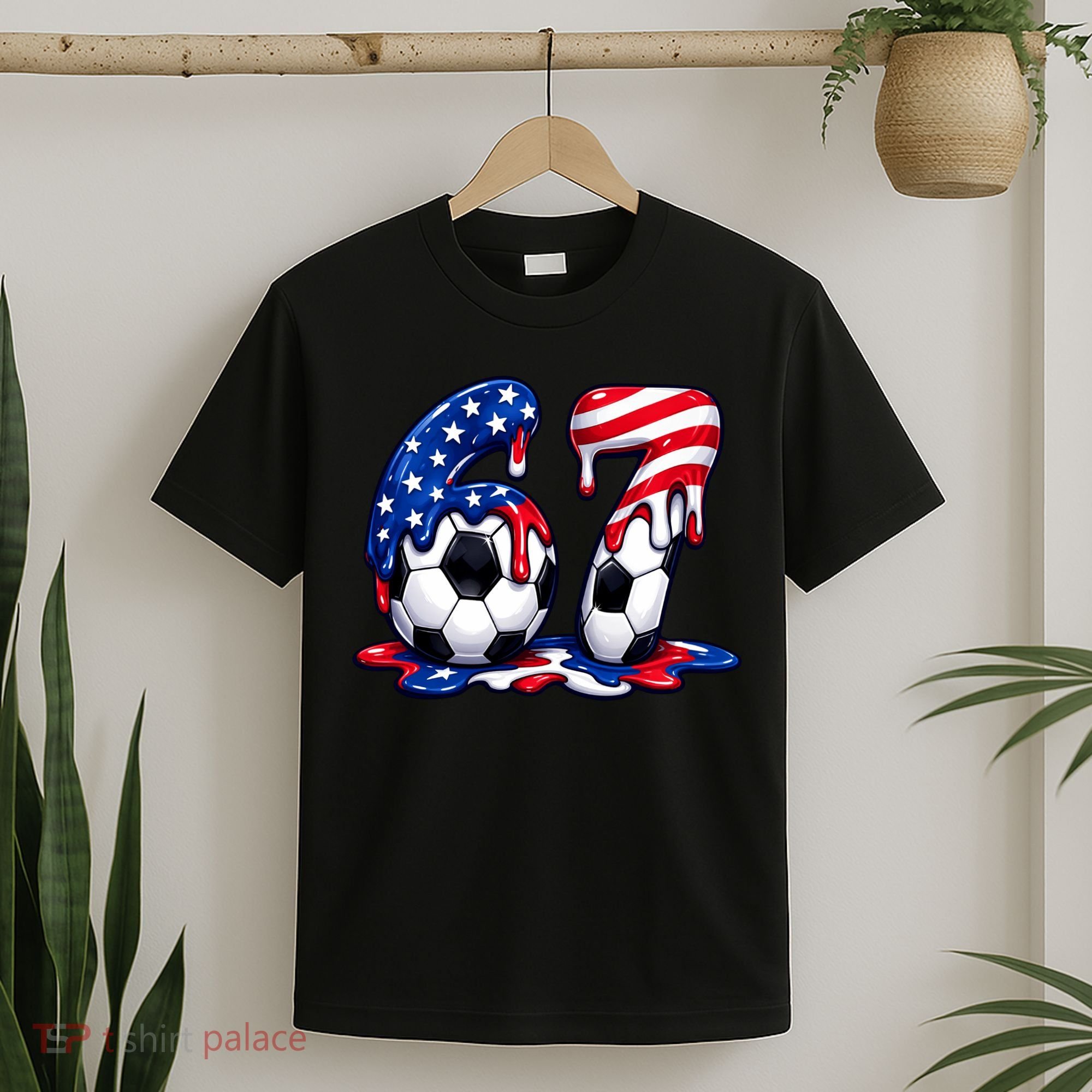 67th Birthday Soccer 6-7 Meme Six Seven T-Shirt