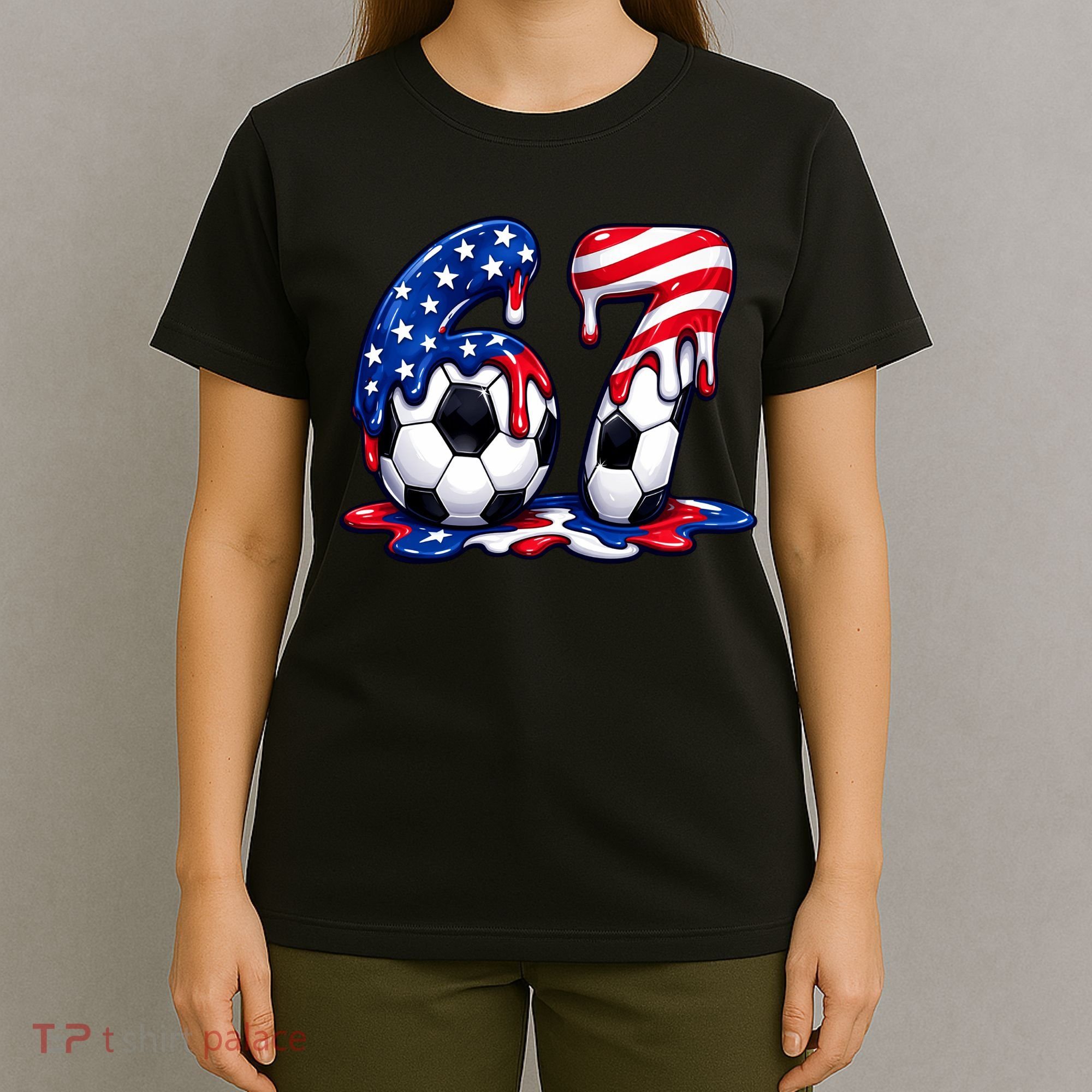 67th Birthday Soccer 6-7 Meme Six Seven T-Shirt