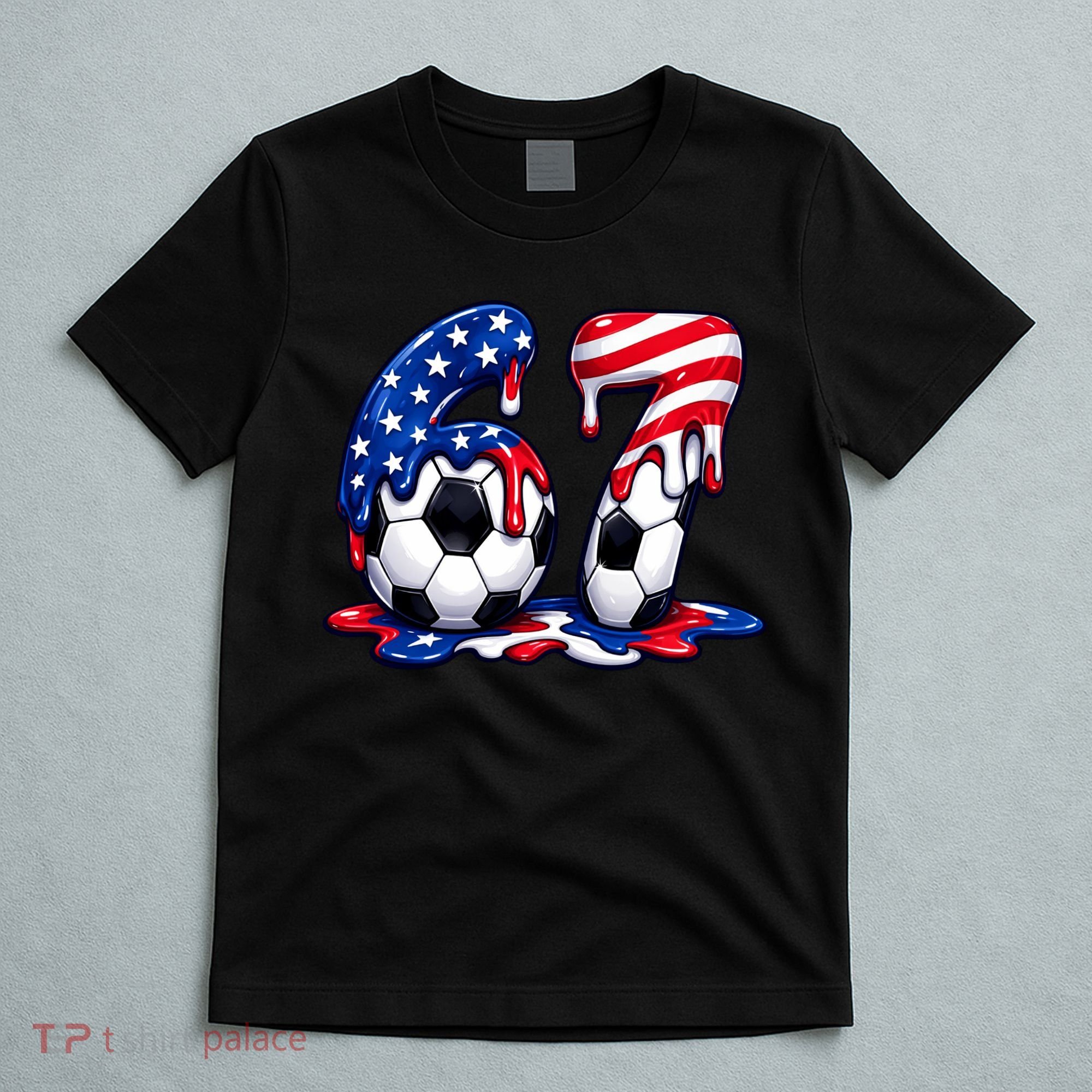 67th Birthday Soccer 6-7 Meme Six Seven T-Shirt