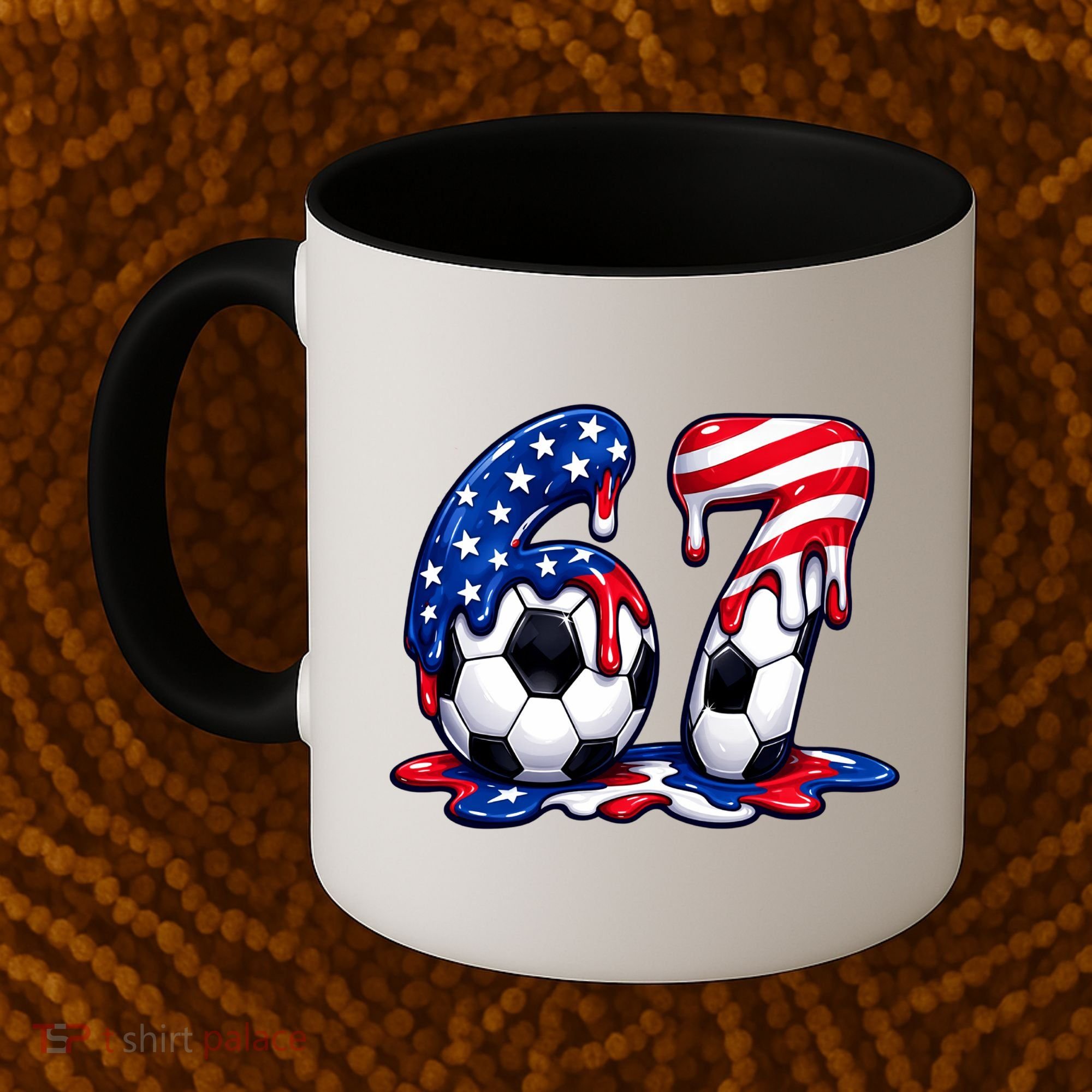 67th Birthday Soccer 6-7 Meme Six Seven Coffee Mug