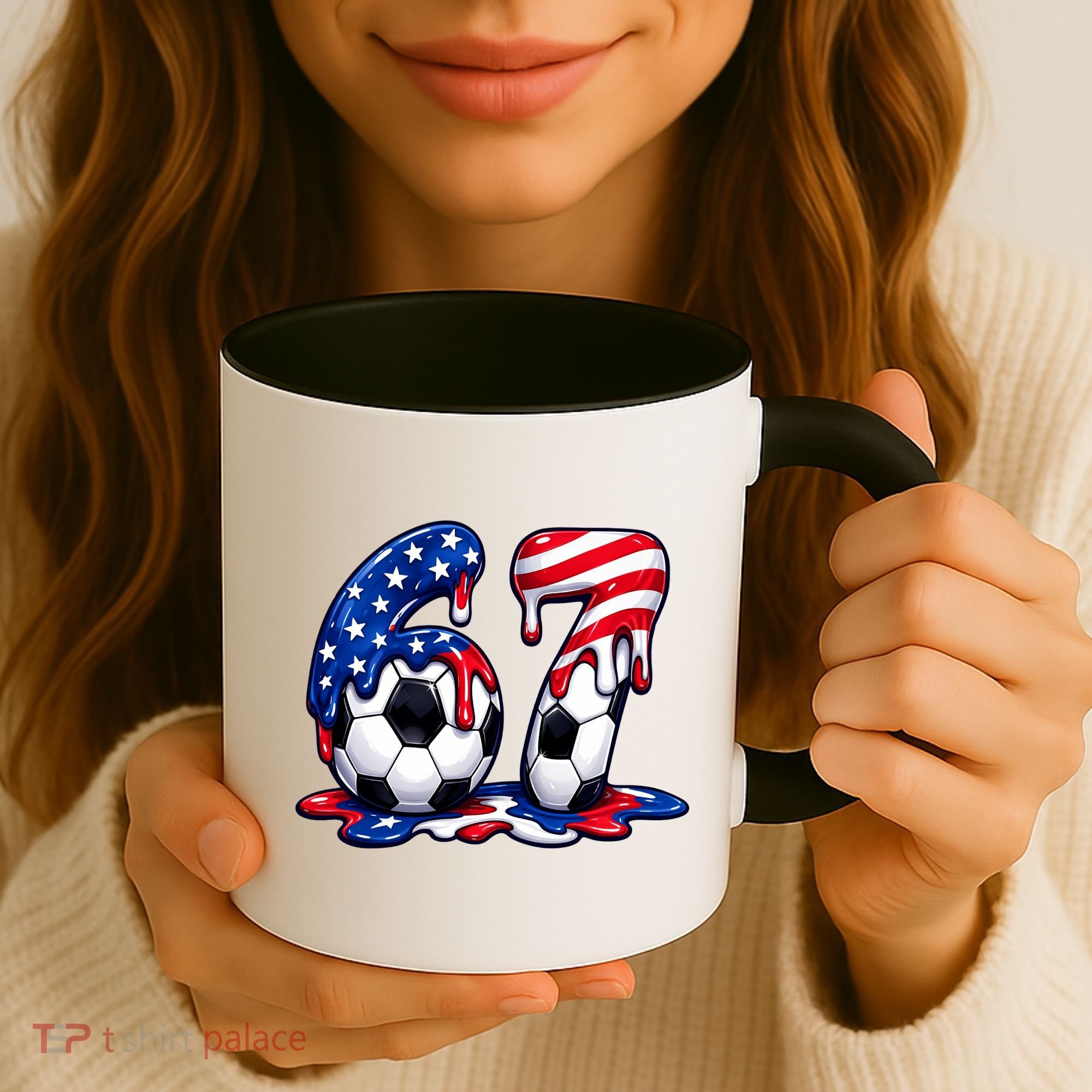 67th Birthday Soccer 6-7 Meme Six Seven Coffee Mug