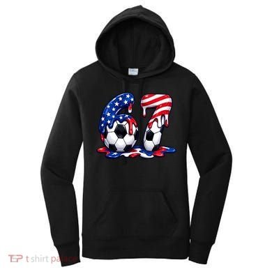 67th Birthday Soccer 6-7 Meme Six Seven Women's Hoodie