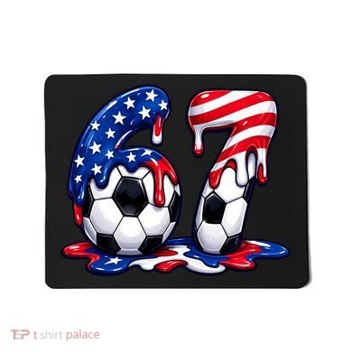 67th Birthday Soccer 6-7 Meme Six Seven Mousepad