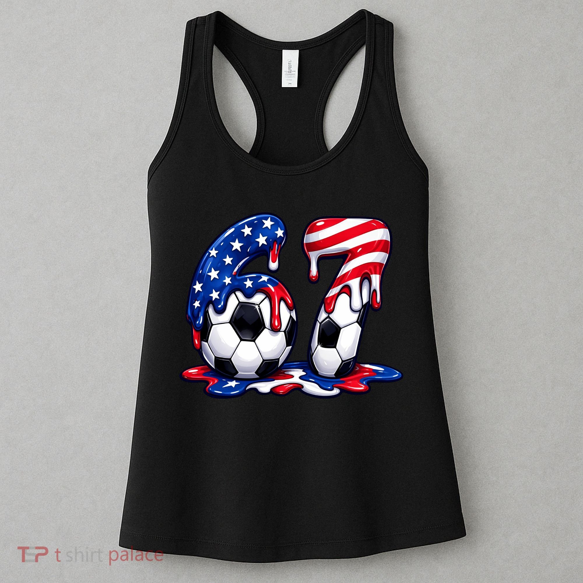 67th Birthday Soccer 6-7 Meme Six Seven Women's Tank Top