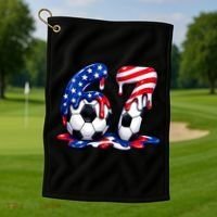 67th Birthday Soccer 6-7 Meme Six Seven Golf Towel thumb 1