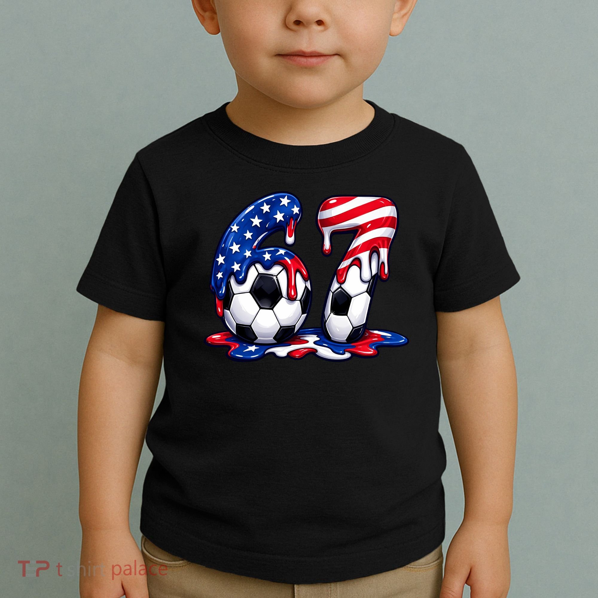 67th Birthday Soccer 6-7 Meme Six Seven Toddler T-Shirt