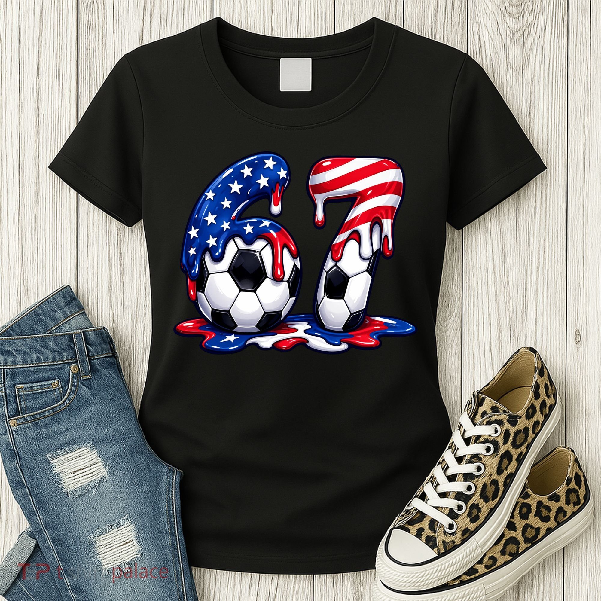 67th Birthday Soccer 6-7 Meme Six Seven Women's T-Shirt