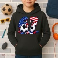 67th Birthday Soccer 6-7 Meme Six Seven Kids Hoodie thumb 2