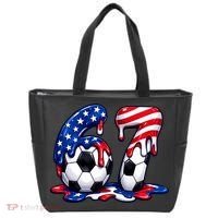 67th Birthday Soccer 6-7 Meme Six Seven Tote Bag thumb 0