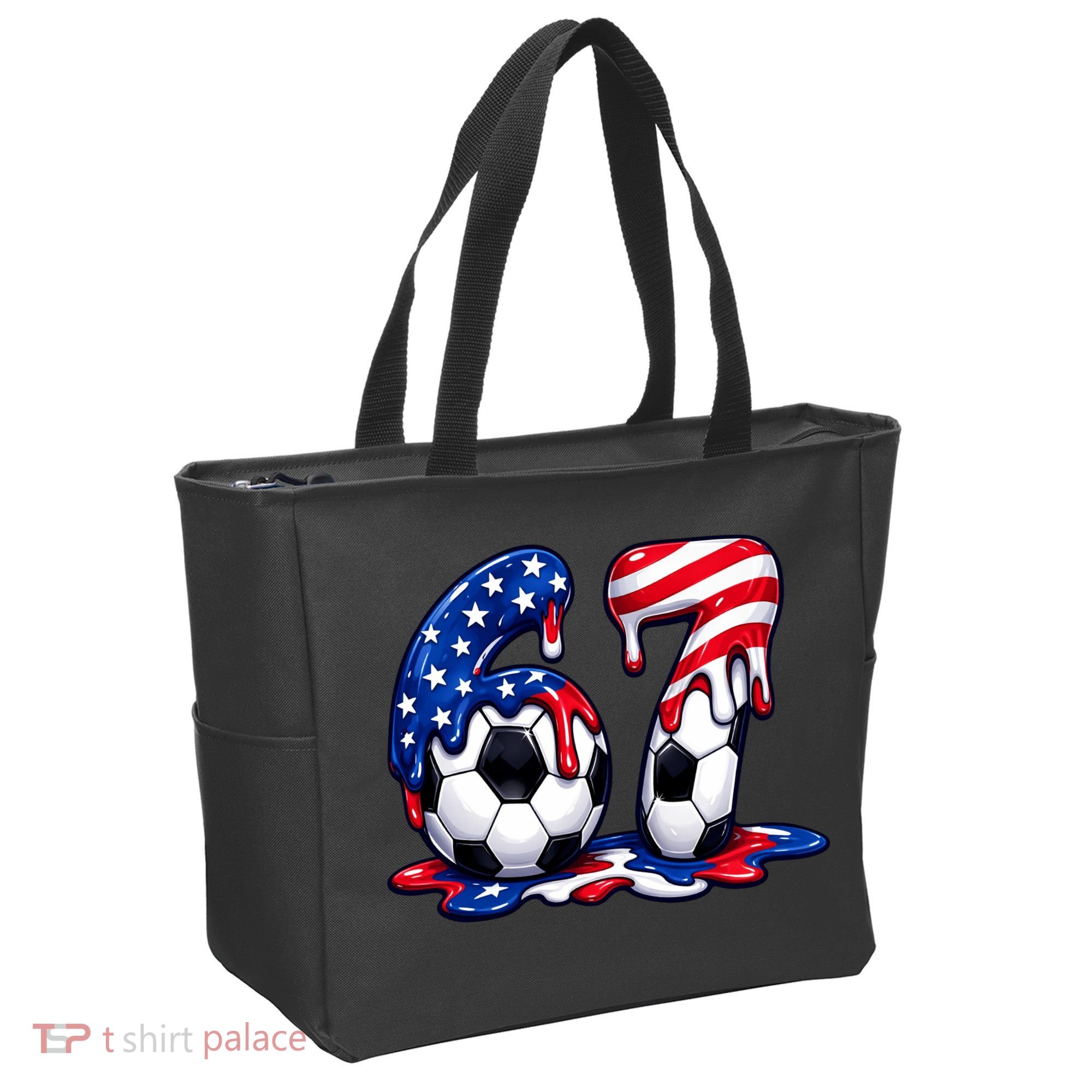 67th Birthday Soccer 6-7 Meme Six Seven Tote Bag