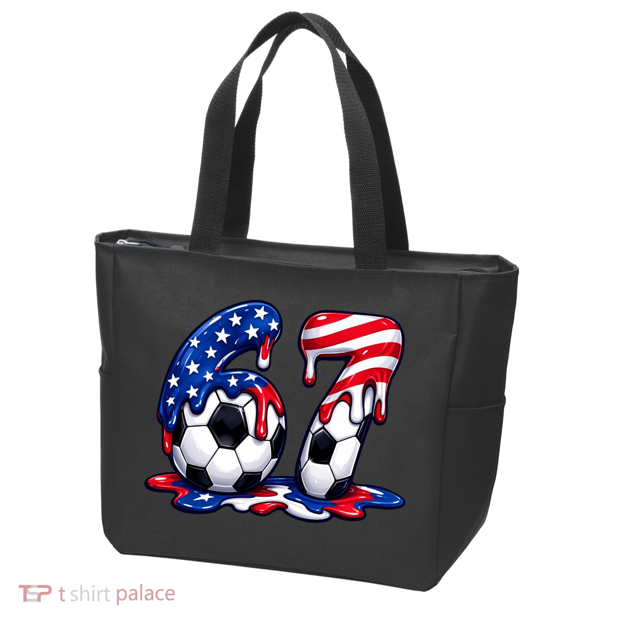 67th Birthday Soccer 6-7 Meme Six Seven Tote Bag