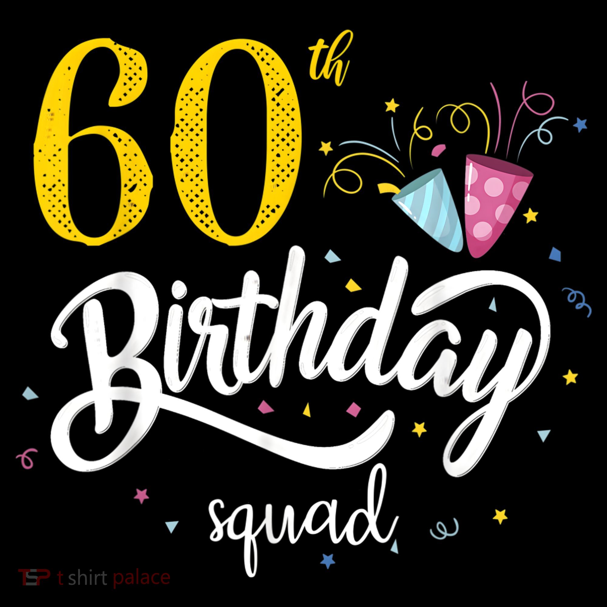 60th Birthday Squad 60 Party Crew Group Friends BDay Gift Women's Hoodie