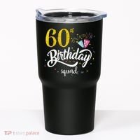 60th Birthday Squad 60 Party Crew Group Friends BDay Gift Tumbler thumb 0
