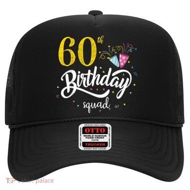 60th Birthday Squad 60 Party Crew Group Friends BDay Gift Hat