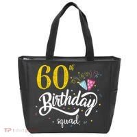 60th Birthday Squad 60 Party Crew Group Friends BDay Gift Tote Bag thumb 0