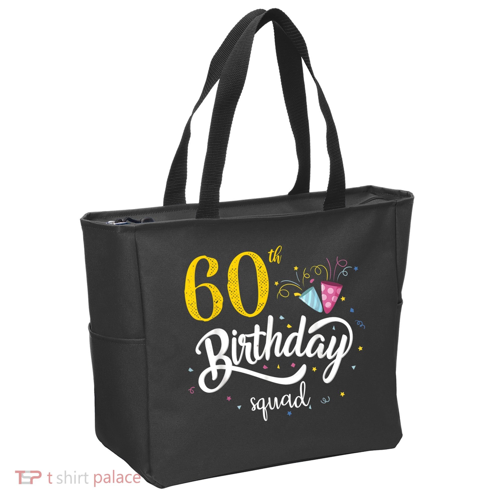 60th Birthday Squad 60 Party Crew Group Friends BDay Gift Tote Bag