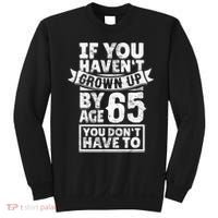 65th Birthday Saying - Hilarious Age 65 Grow Up Fun Gag Gift Sweatshirt thumb 0
