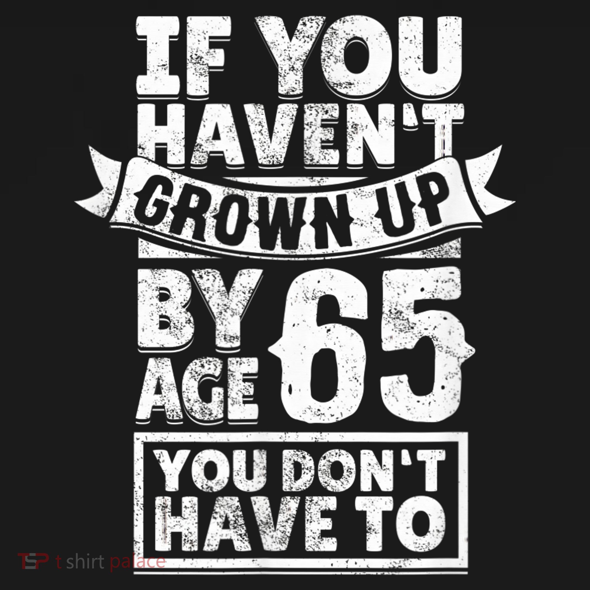 65th Birthday Saying - Hilarious Age 65 Grow Up Fun Gag Gift Mousepad