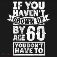 60th Birthday Saying - Hilarious Age 60 Grow Up Fun Gag Gift Women's Hoodie thumb 2