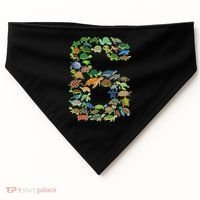 6th Birthday Sea Turtle Tortoise Themed 6 Year Old USA-Made Doggie Bandana thumb 0