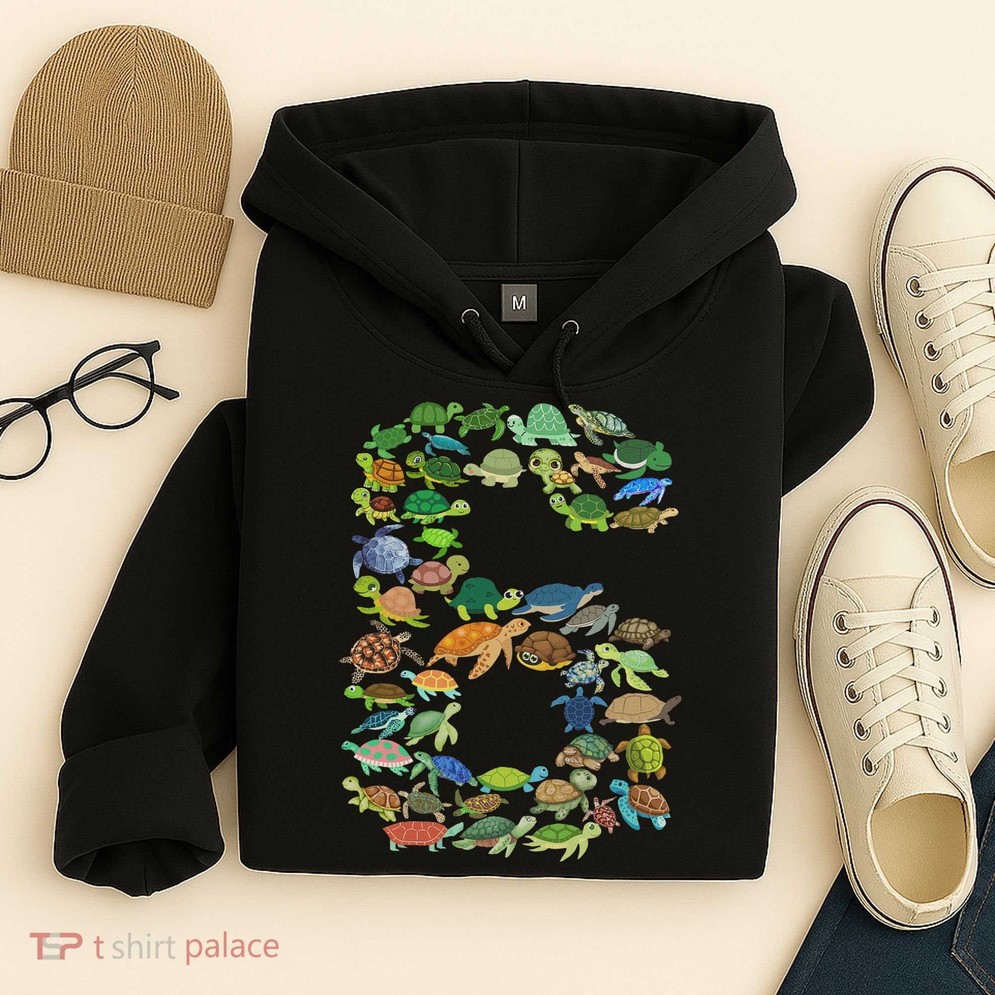 6th Birthday Sea Turtle Tortoise Themed 6 Year Old Hoodie